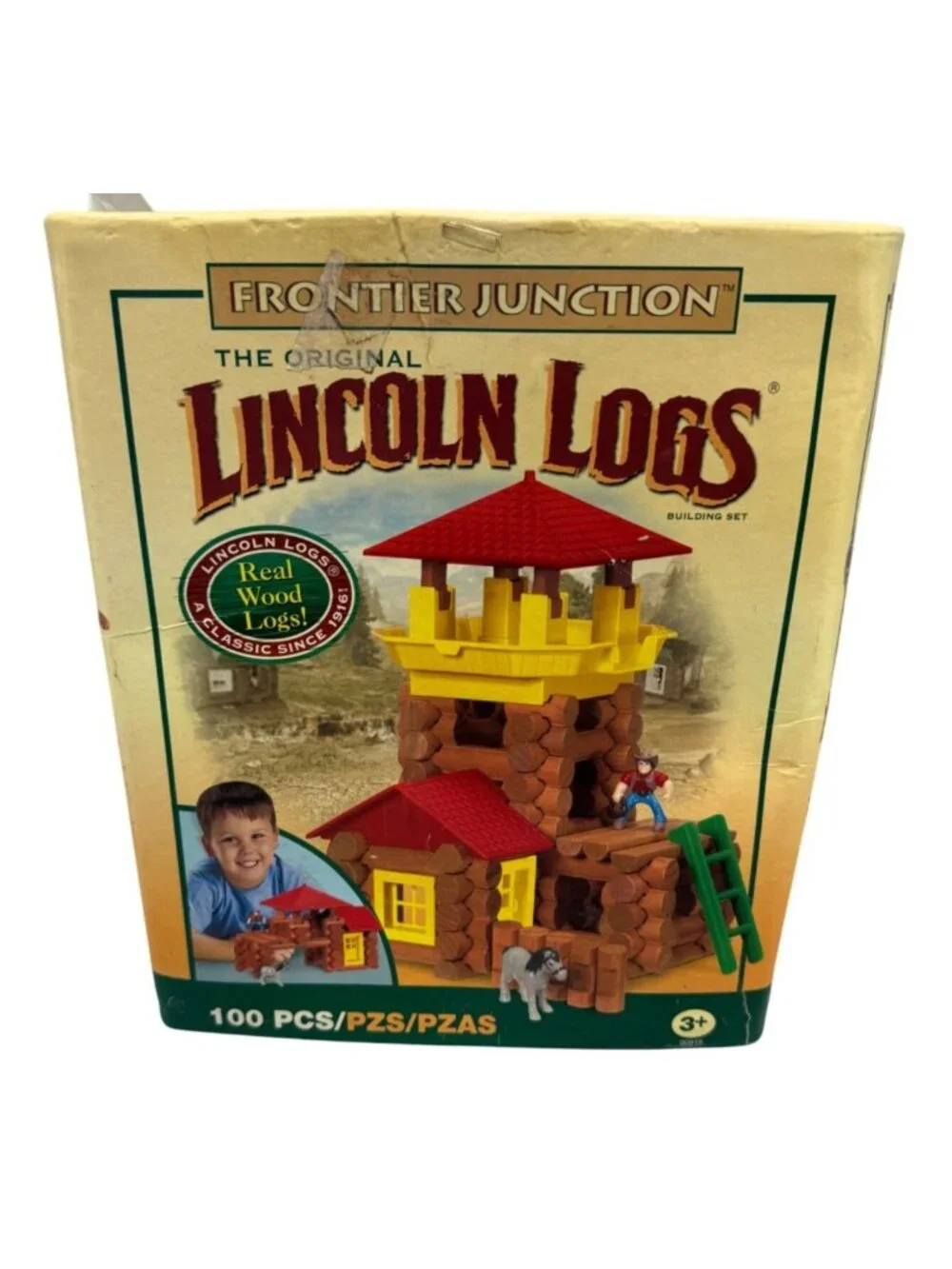 Lincoln Logs Frontier Junction Building Set Missing Pieces READ